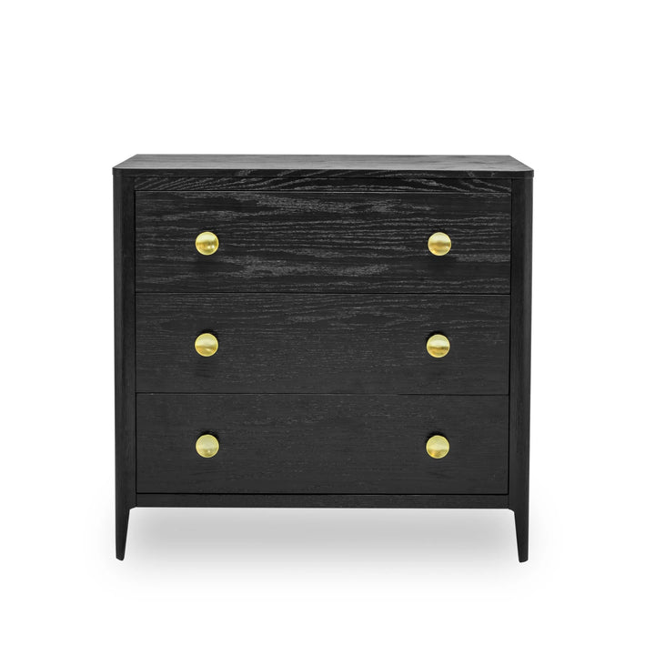 Tommy Chest of Drawers - Black Oak