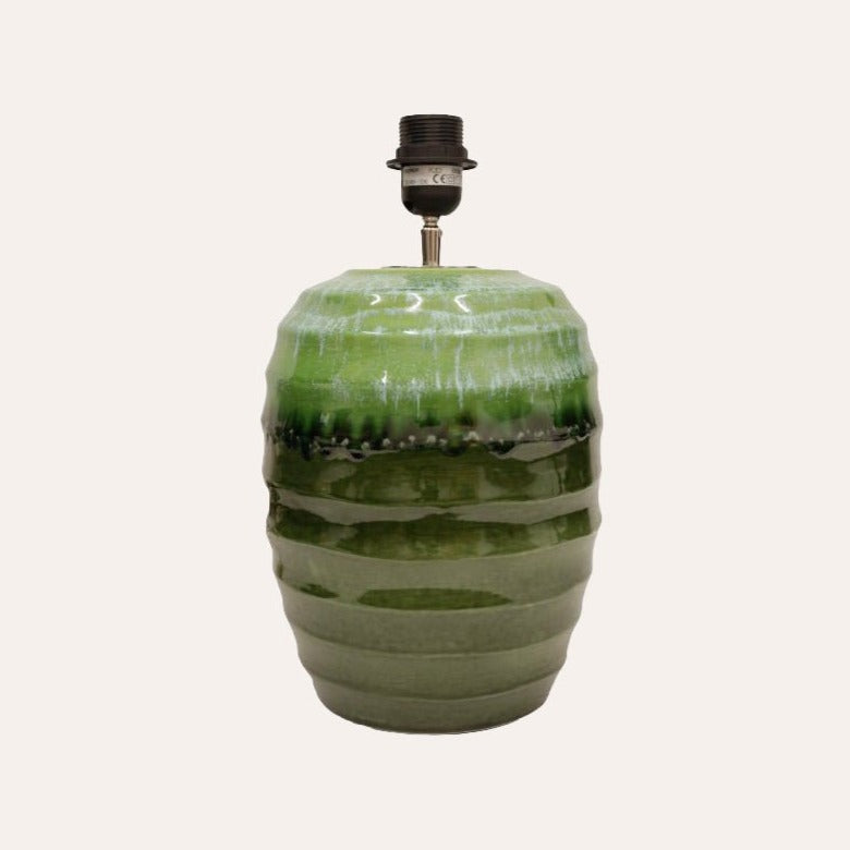 Beehive Ceramic Table Lamp - Green