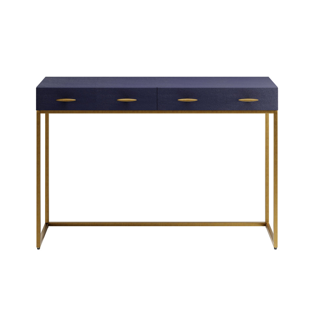 Willersley Console Table - Blue Shagreen
