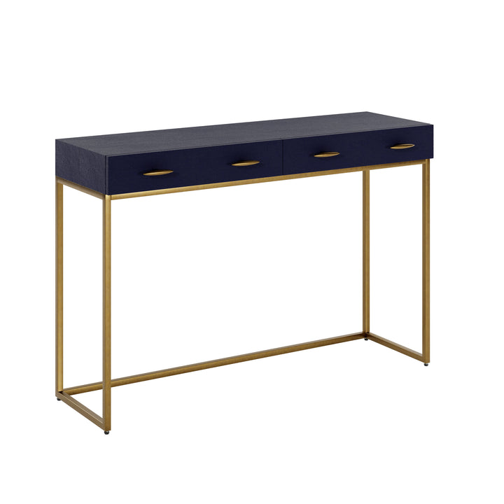 Willersley Console Table - Blue Shagreen