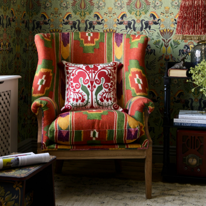 William Deconstructed Wingback Chair - Erdely Linen