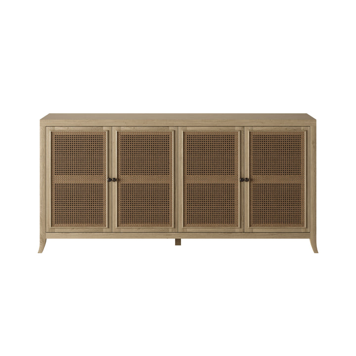 Witley Oak & Rattan Sideboard | Decoralist.com