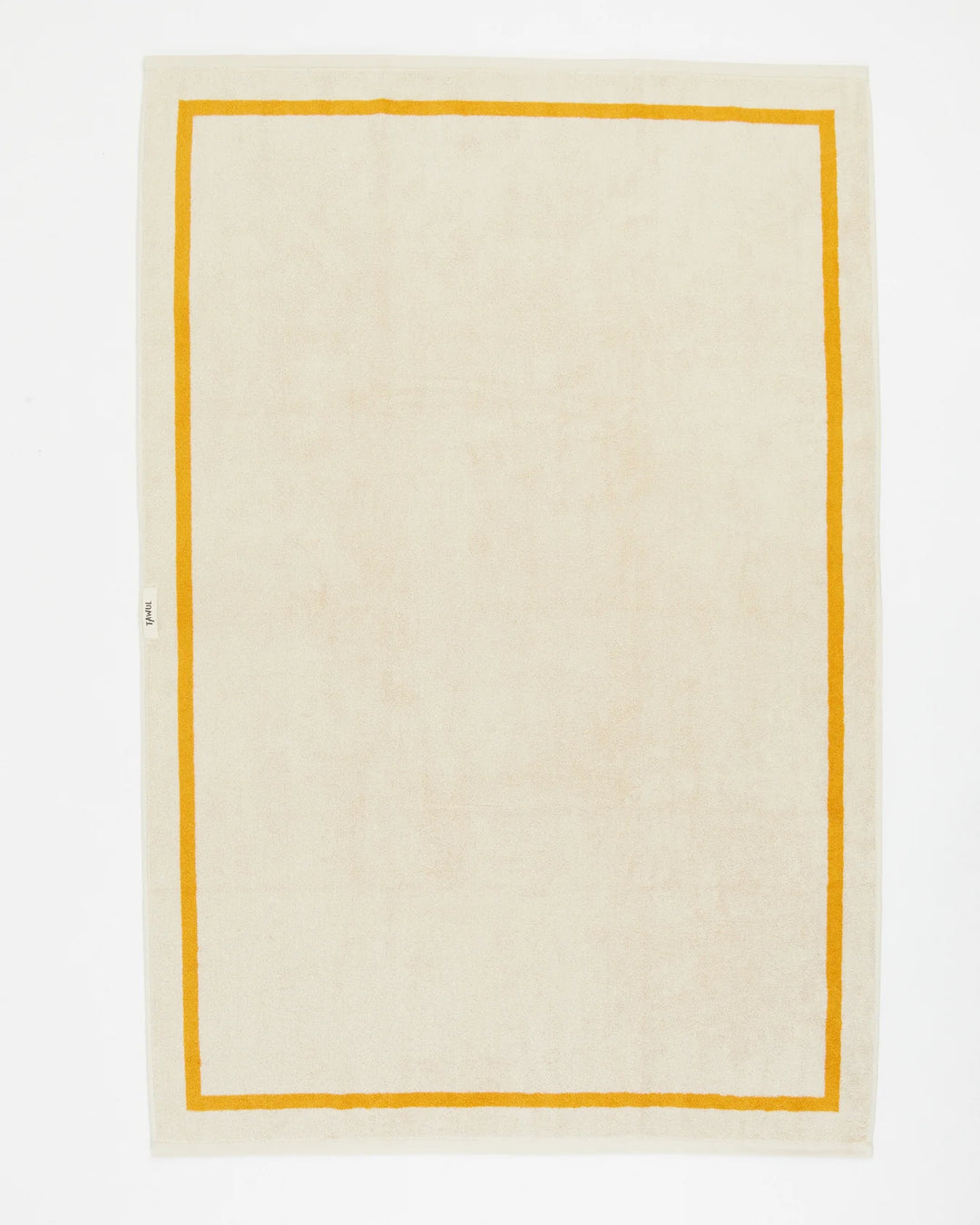 The Classic Ecru & Yellow Organic Cotton Towel