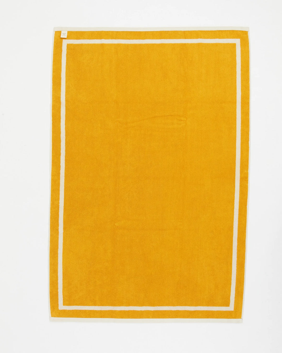The Classic Ecru & Yellow Organic Cotton Towel