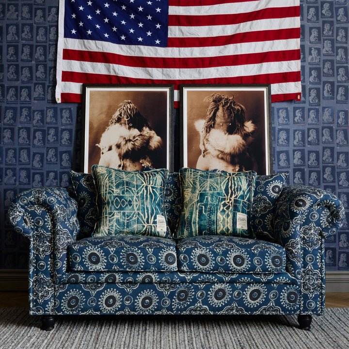 Winston Tufted Sofa - Ajrak Linen