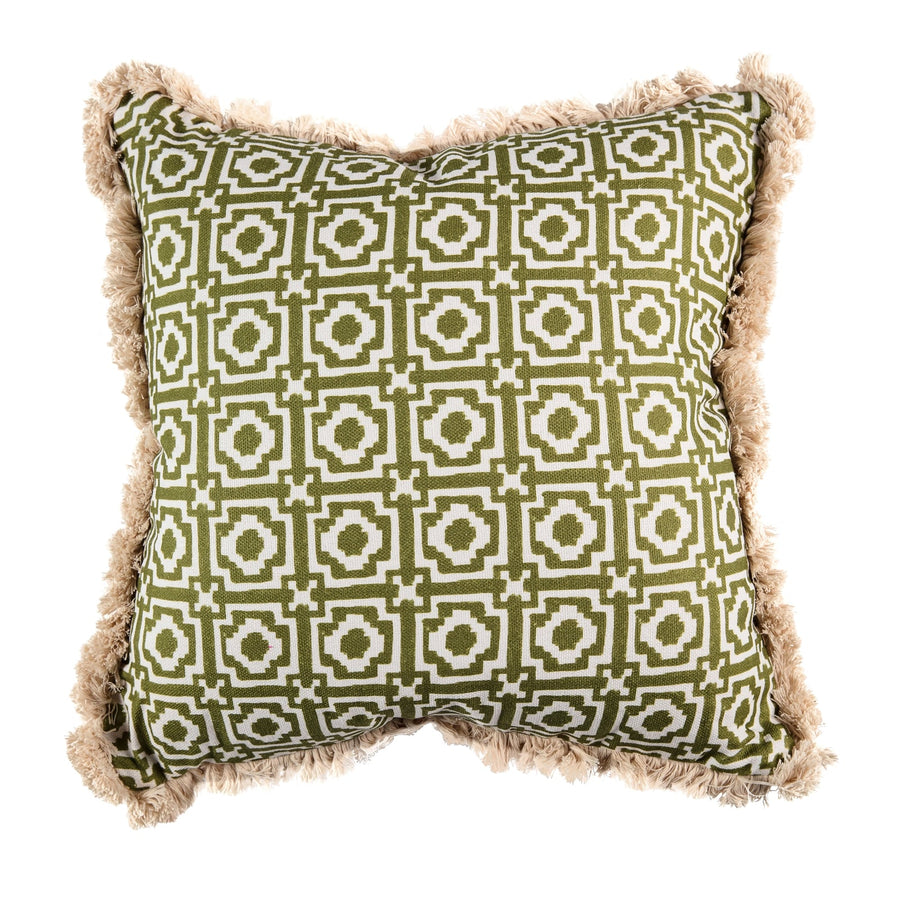 Alotablots Fringed Peridot Cushion