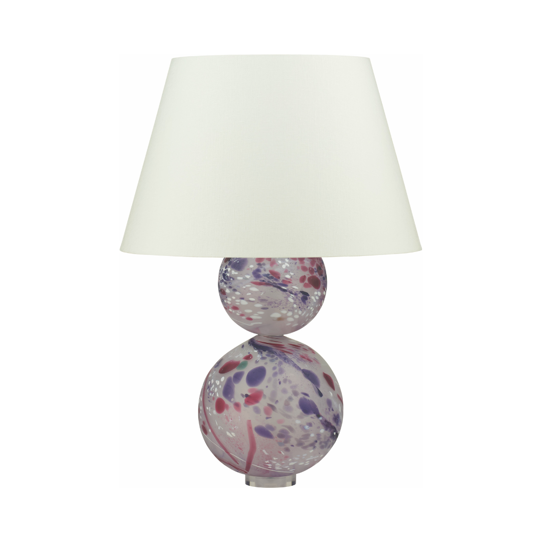 Ariana Crystal Glass Table Lamp - Amethyst | William Yeoward