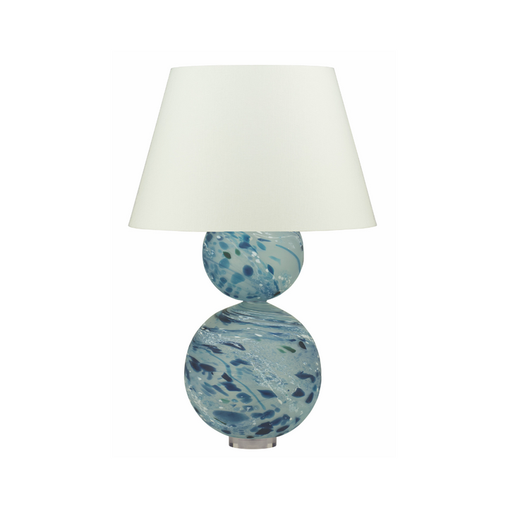 Ariana Crystal Glass Table Lamp - Indigo