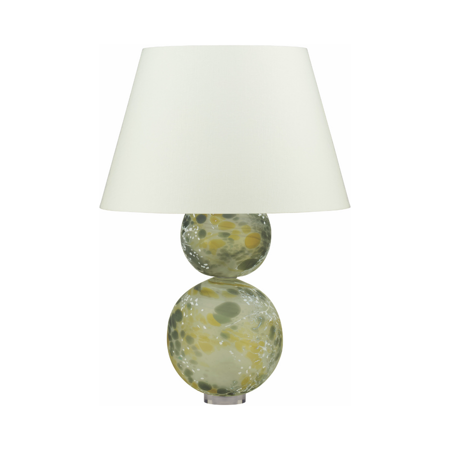 Ariana Crystal Glass Table Lamp - Sage | William Yeoward