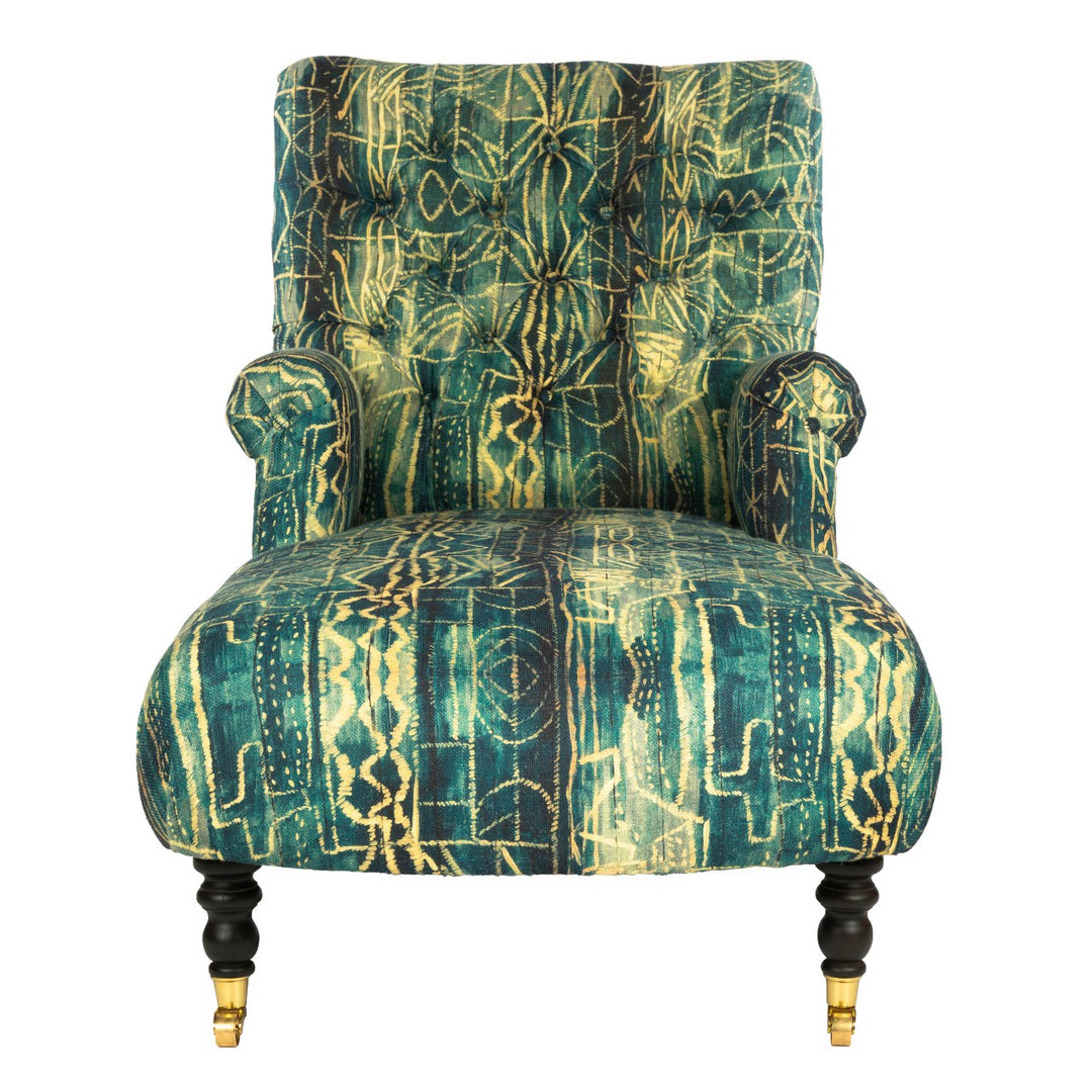 Madison Chaise - Bamileke Linen