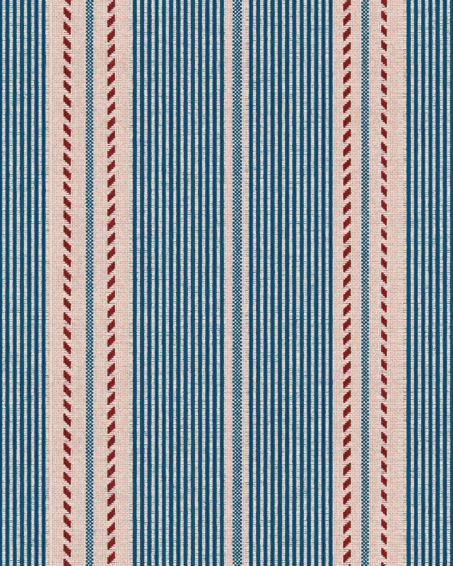 Berber Stripes Wallpaper - Blue