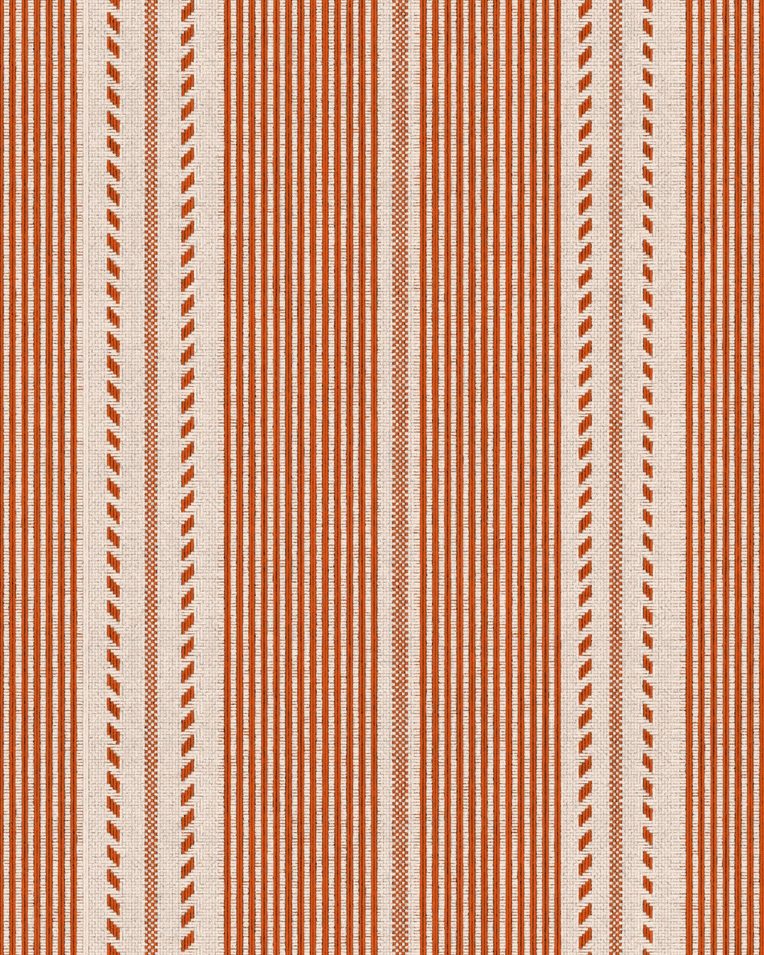 Berber Stripes Wallpaper - Rouge