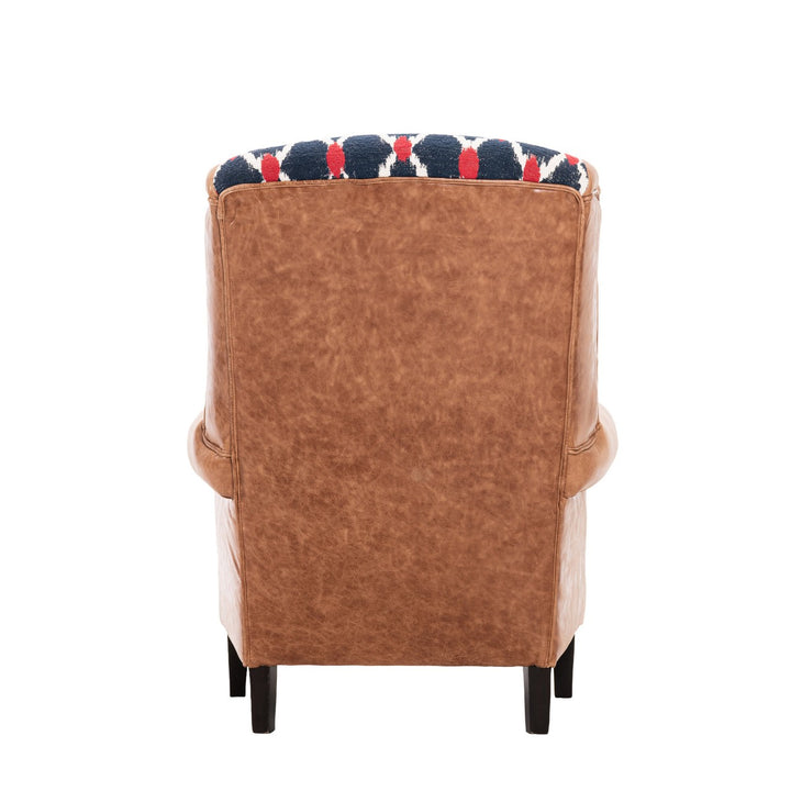 Bryant Wingback Armchair - Seebensee & Hazelnut Leather