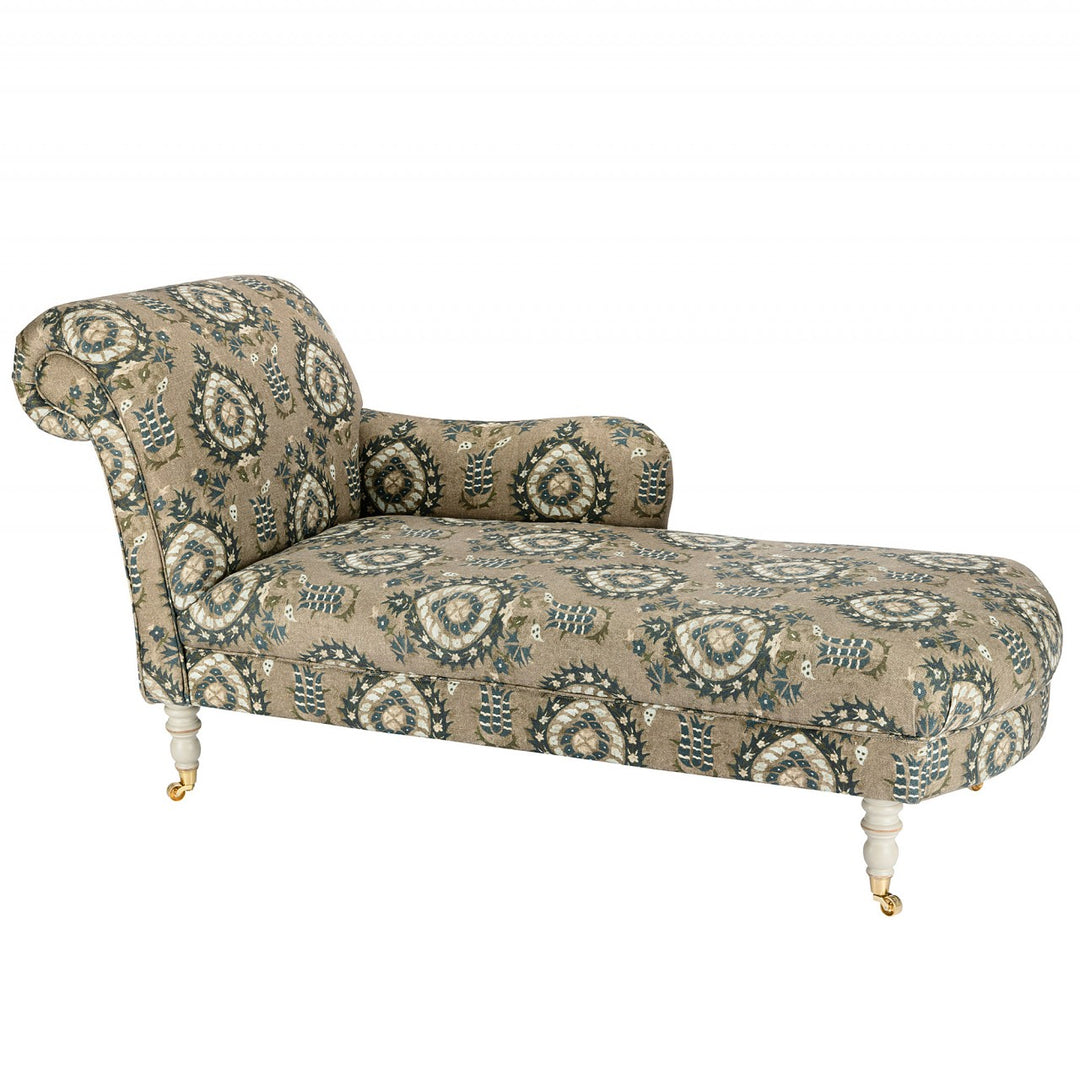 Anatolia Chaise - Flourish Dapple Grey Linen