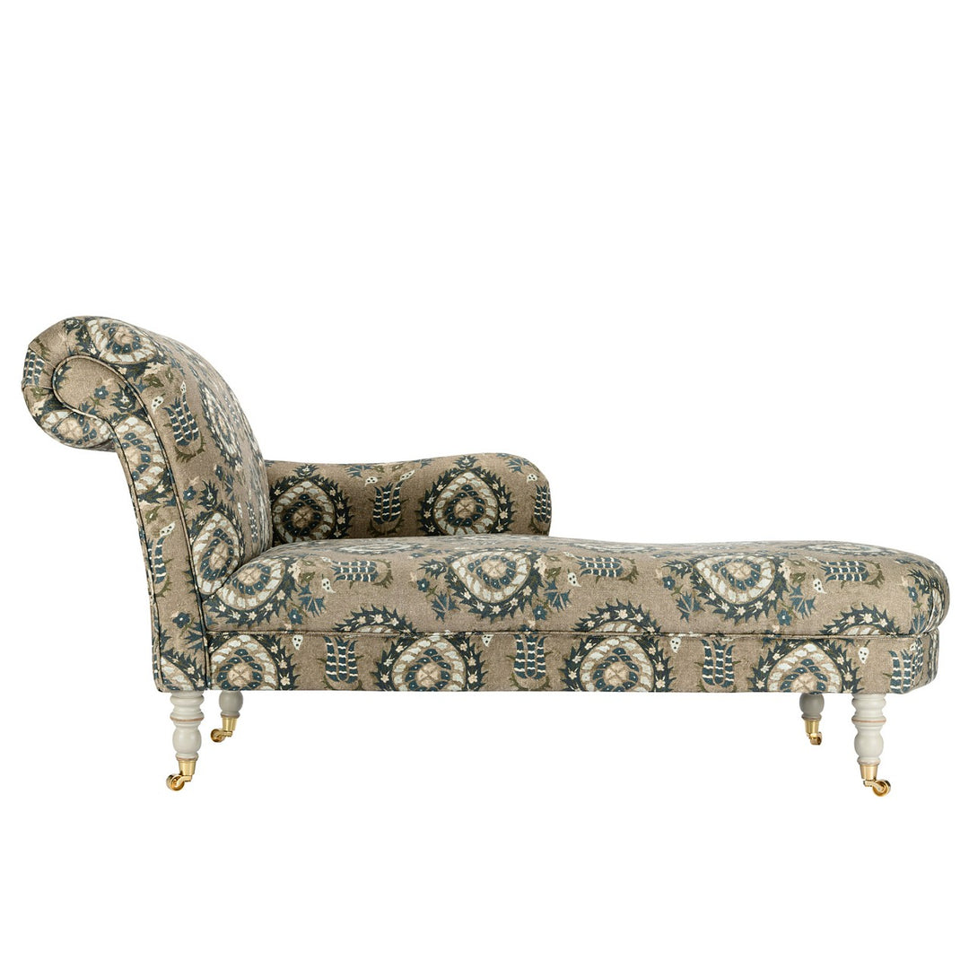 Anatolia Chaise - Flourish Dapple Grey Linen