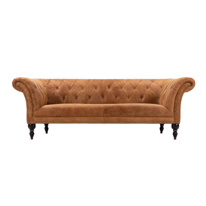 Chesterfield Sofa - Camel Leather
