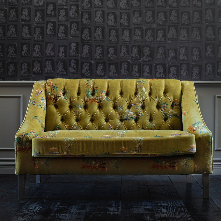 Baron Chinoiserie Velvet Tufted Sofa