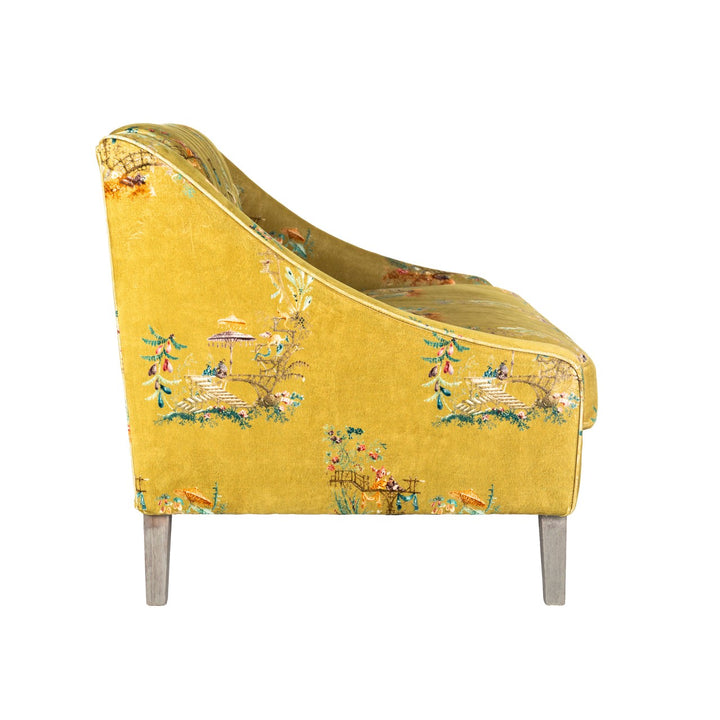 Baron Chinoiserie Velvet Tufted Sofa