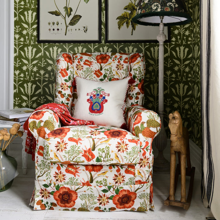 Dakota Skirted Armchair -  Szekely Folk