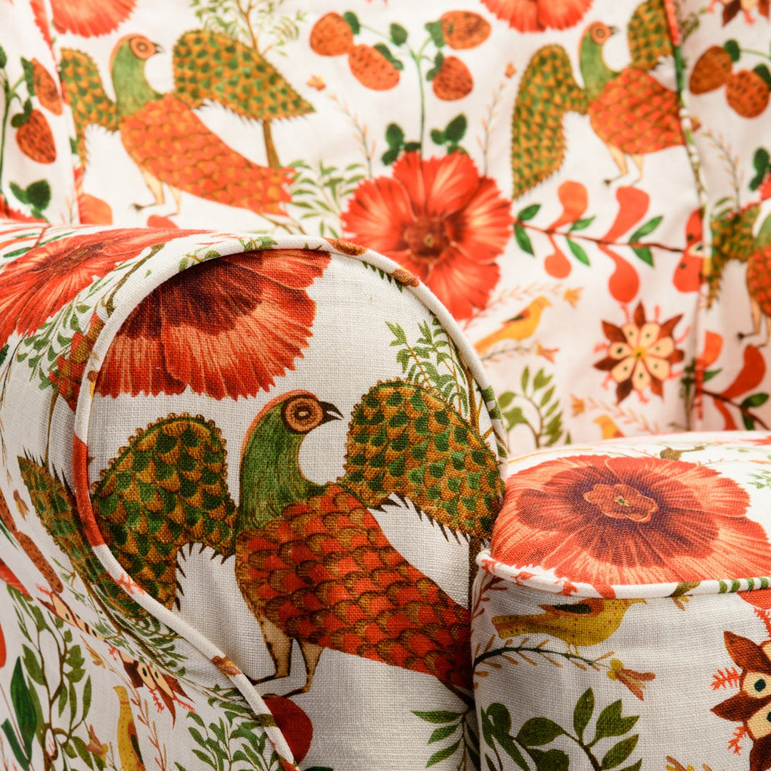 Dakota Skirted Armchair -  Szekely Folk