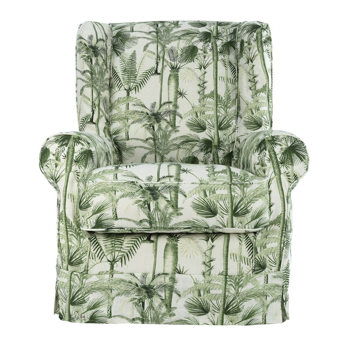 Dakota Skirted Armchair - Palmera Cubana Linen