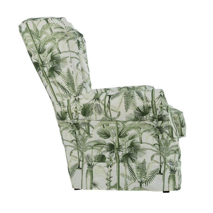 Dakota Skirted Armchair - Palmera Cubana Linen