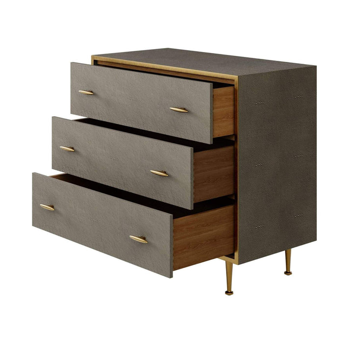 Hampton Chest Of Drawers - Grey Shagreen