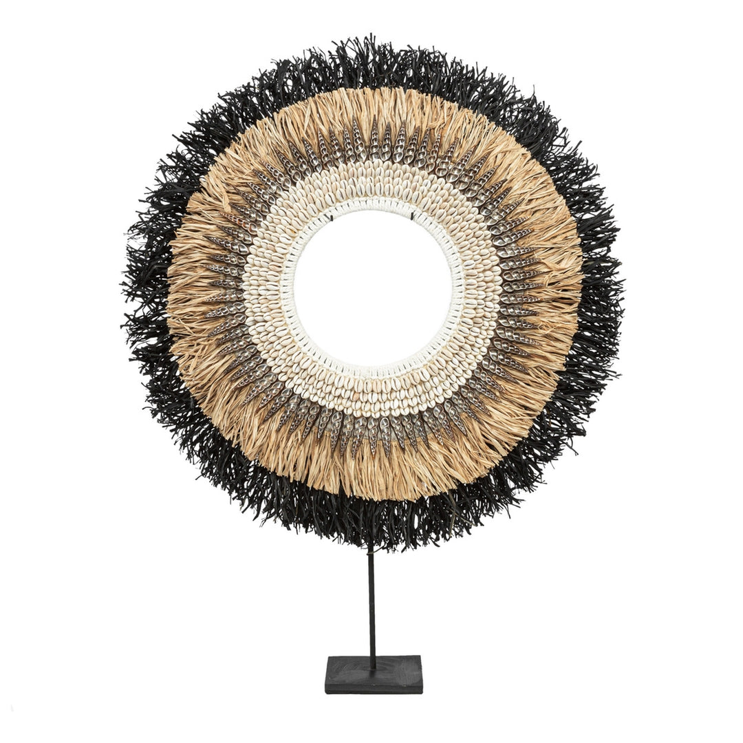 Mojo Raffia Sculpture On Stand
