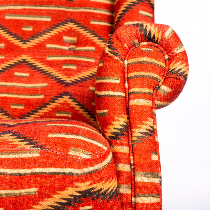 Bryant Wingback Armchair - Eyedazzler Navajo Linen