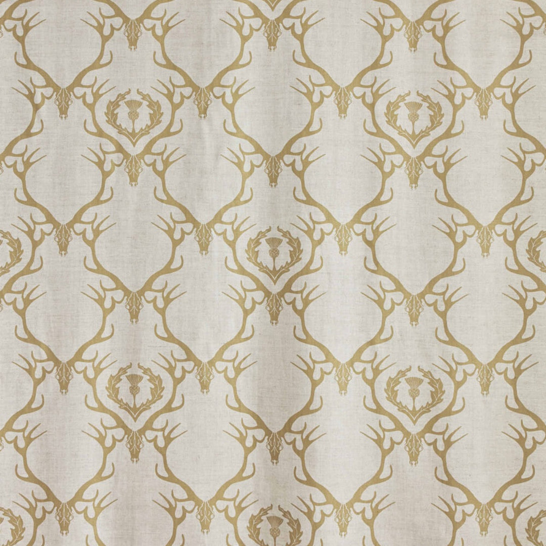 Deer Damask Fabric