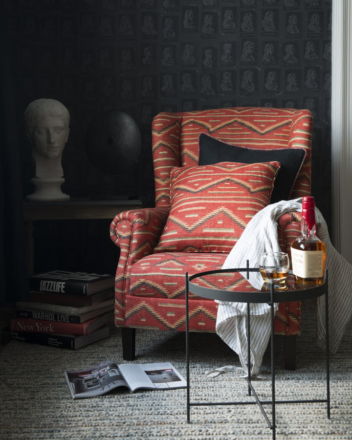 Bryant Wingback Armchair - Eyedazzler Navajo Linen