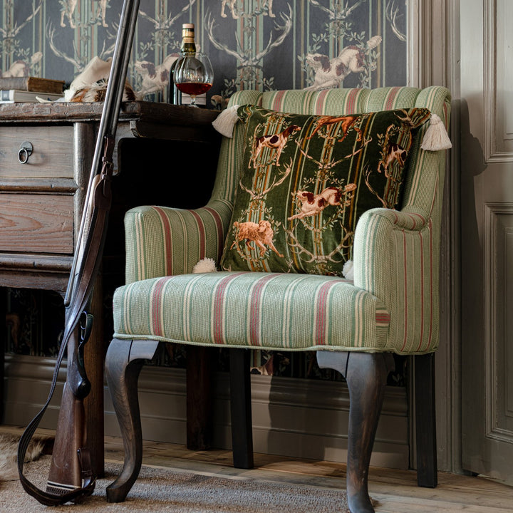 Fitzroy Tufted Chair - Tyrolean Stripes