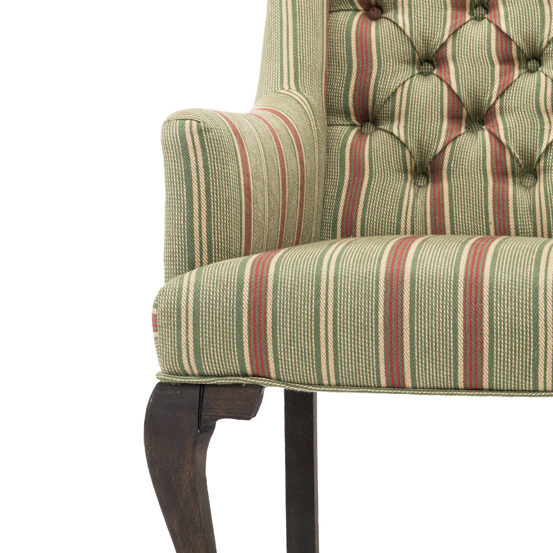 Fitzroy Tufted Chair - Tyrolean Stripes