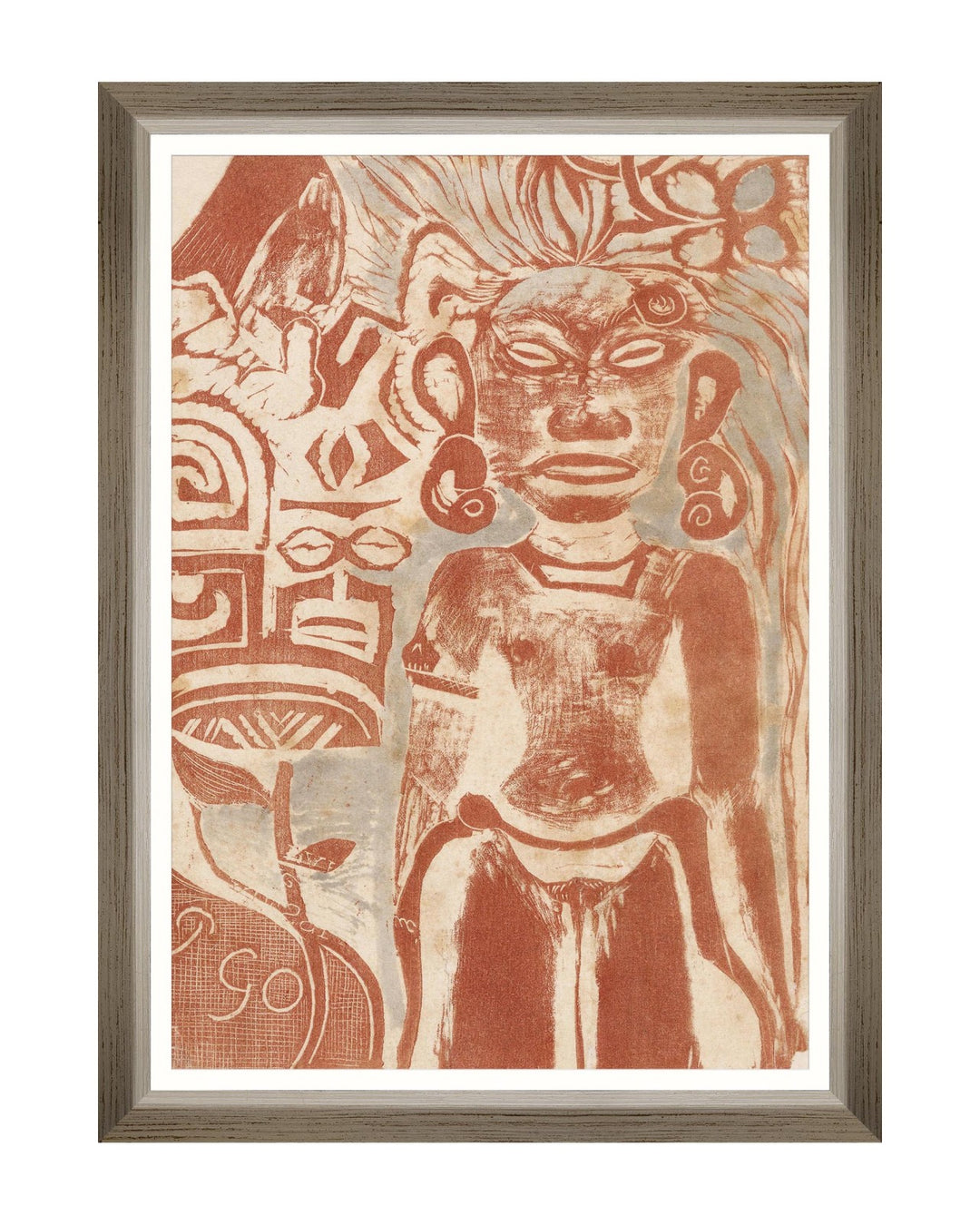 Goddess Hina by Paul Gauguin Framed Art Print
