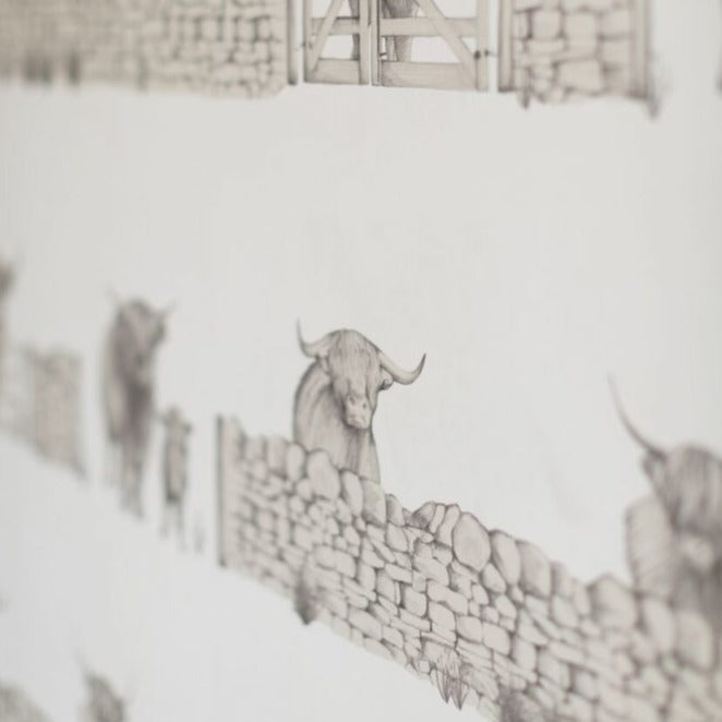 Highland Fling Wallpaper by Juliet Travers