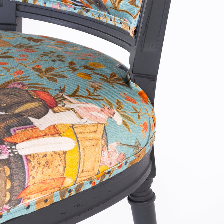 Provence Chair - Hindustan Aquamarine Linen
