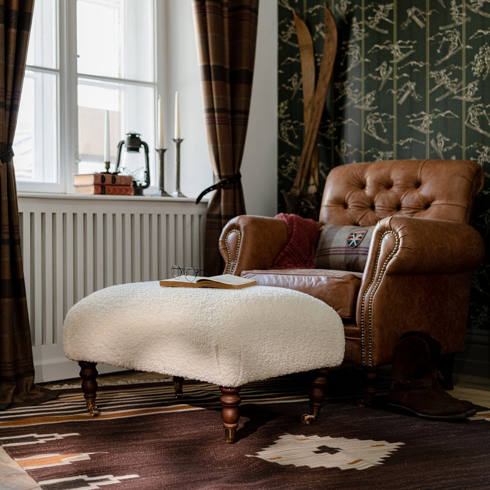 Hudson Schaffell Upholstered Stool