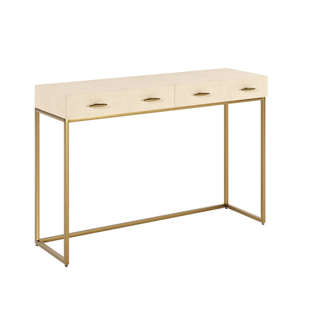 Hampton Console Table - Cream Shagreen