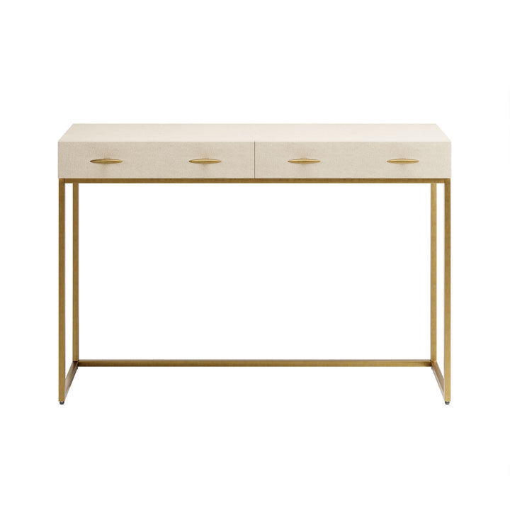 Hampton Console Table - Cream Shagreen