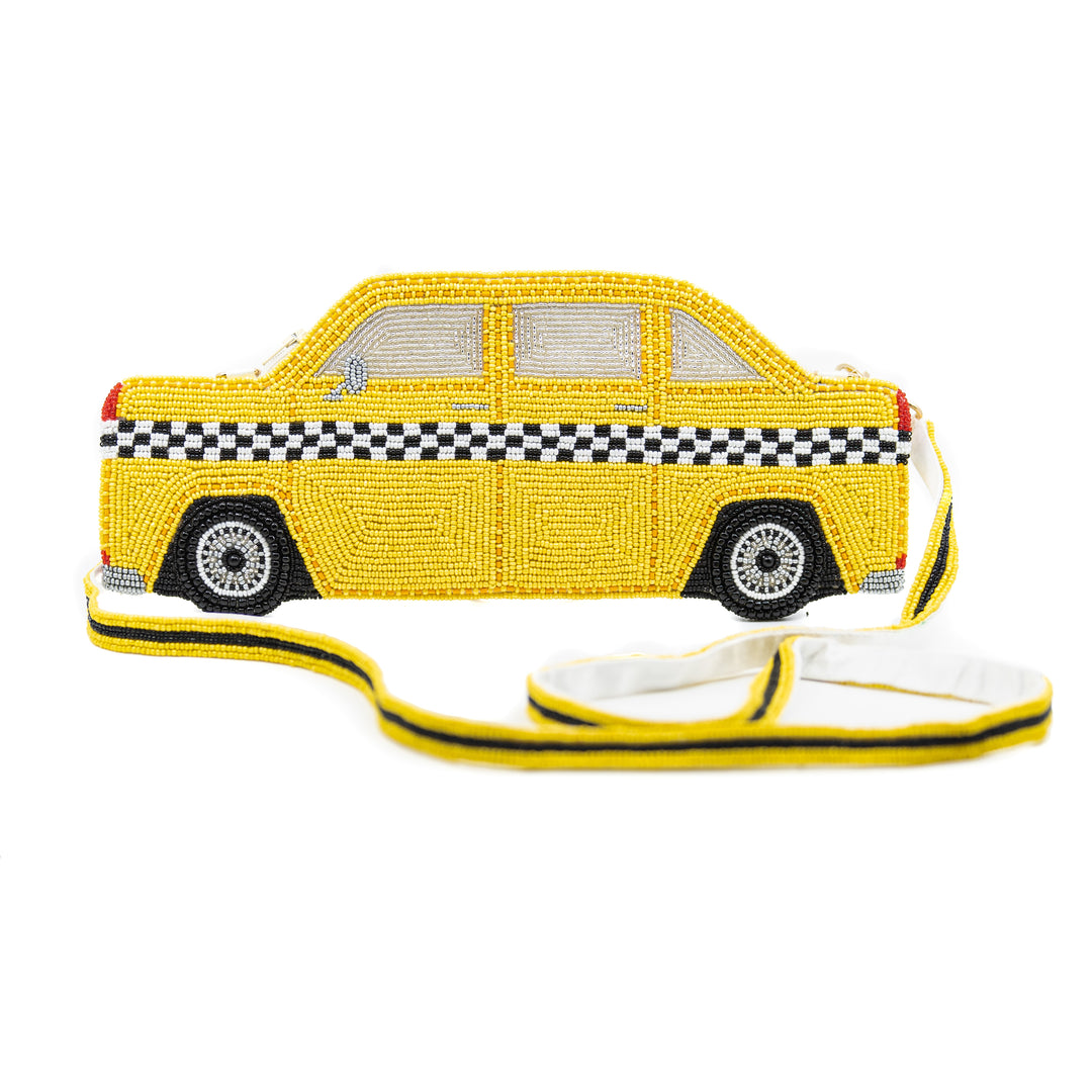 New York Taxi Beaded Handbag