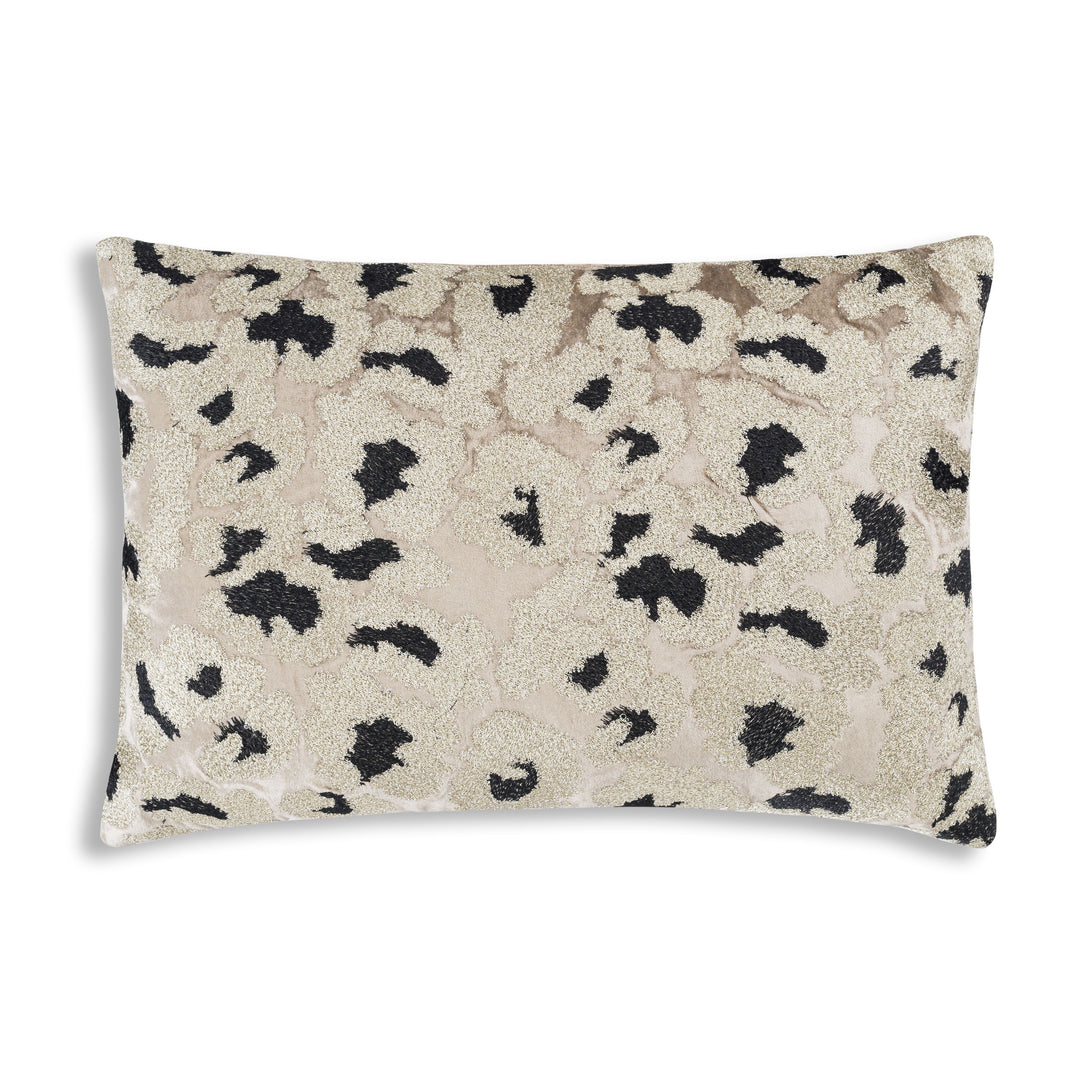 Rica Embroidered Animal Print Velvet Cushion