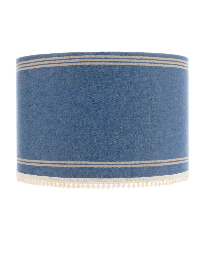 Katalin Blue Linen Lampshade