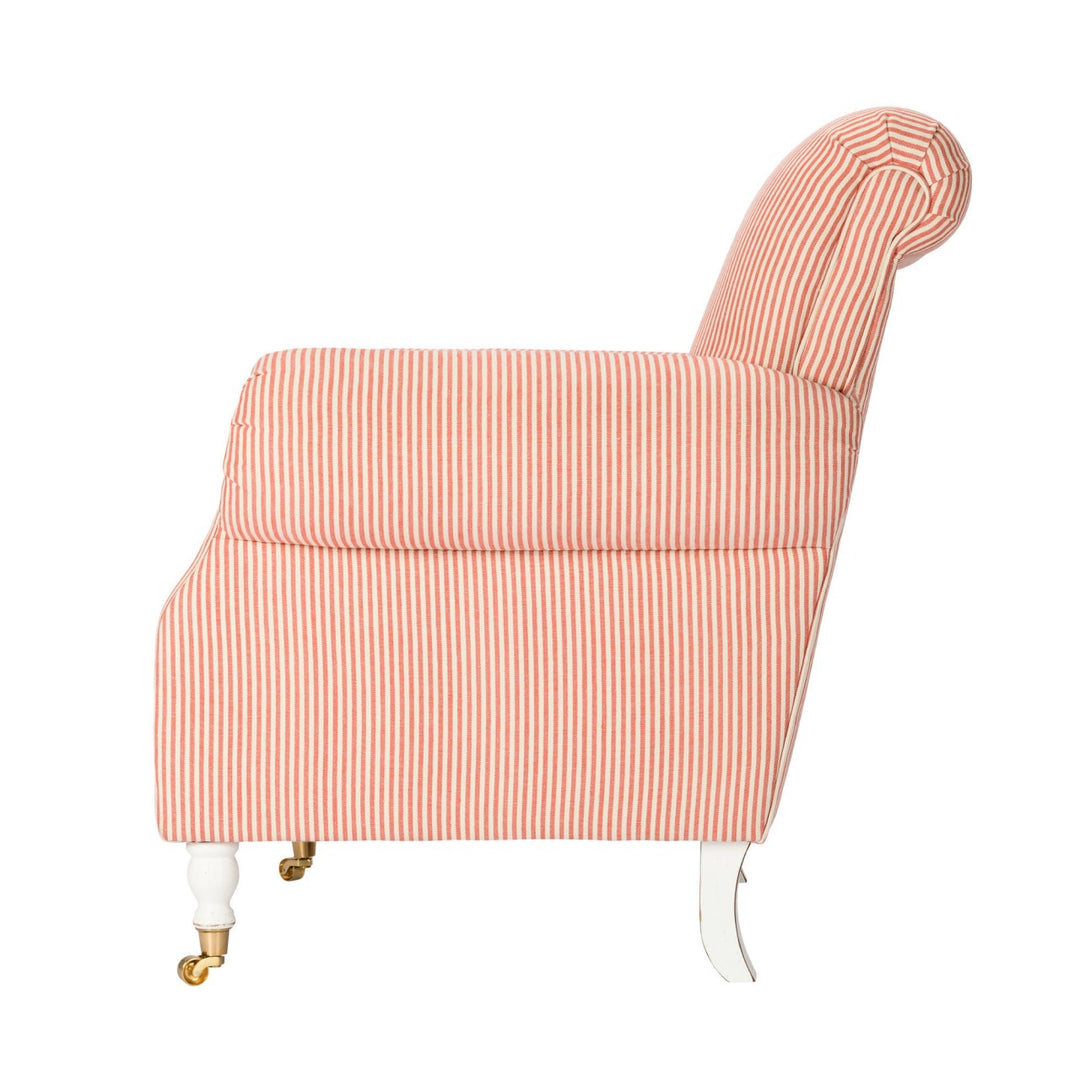 Kingston Armchair - Rhubarb Stripes Linen