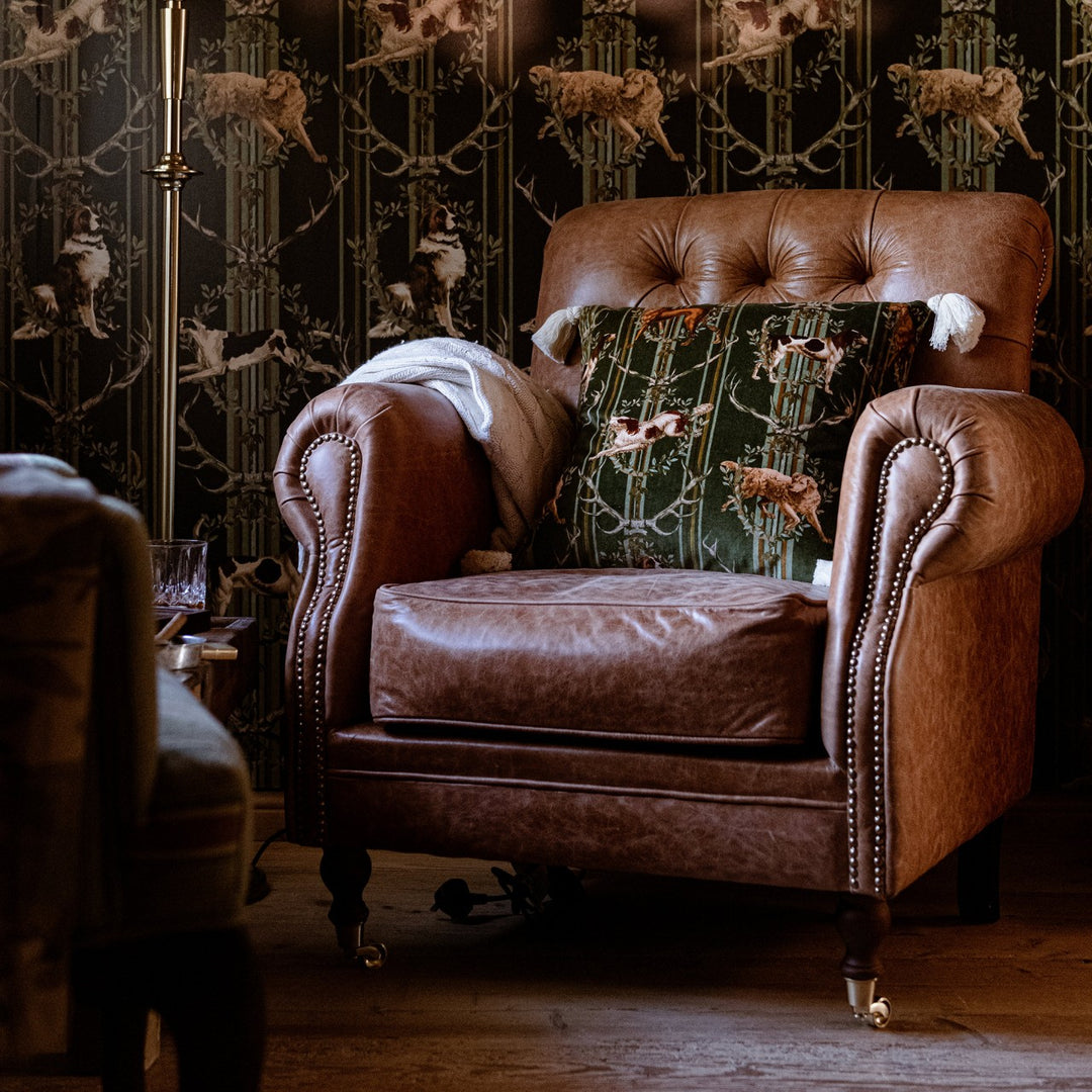 Kingston Armchair - Cambridge Hazelnut Leather