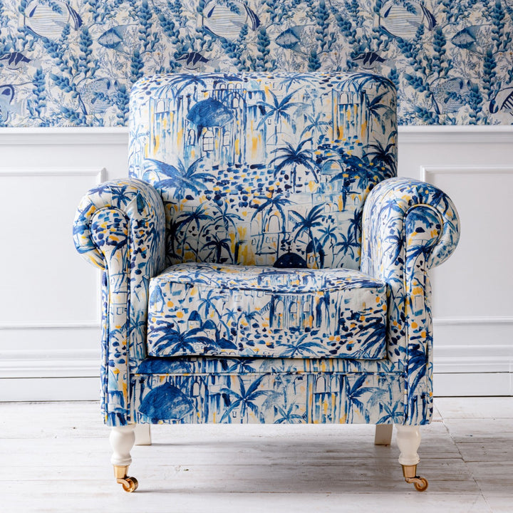 Kingston Armchair - Rhodes Cotton