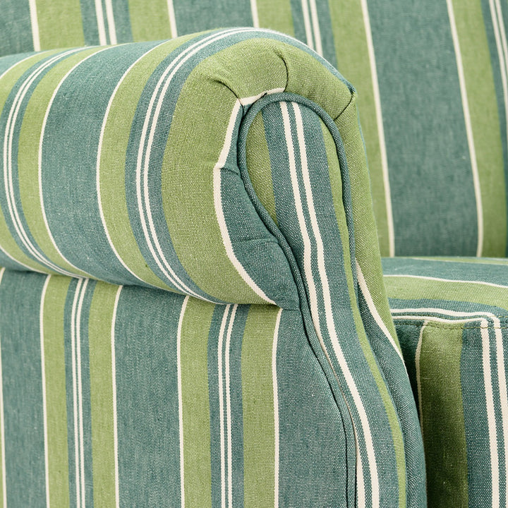 Kingston Armchair - Szepviz Stripe Heavy Linen