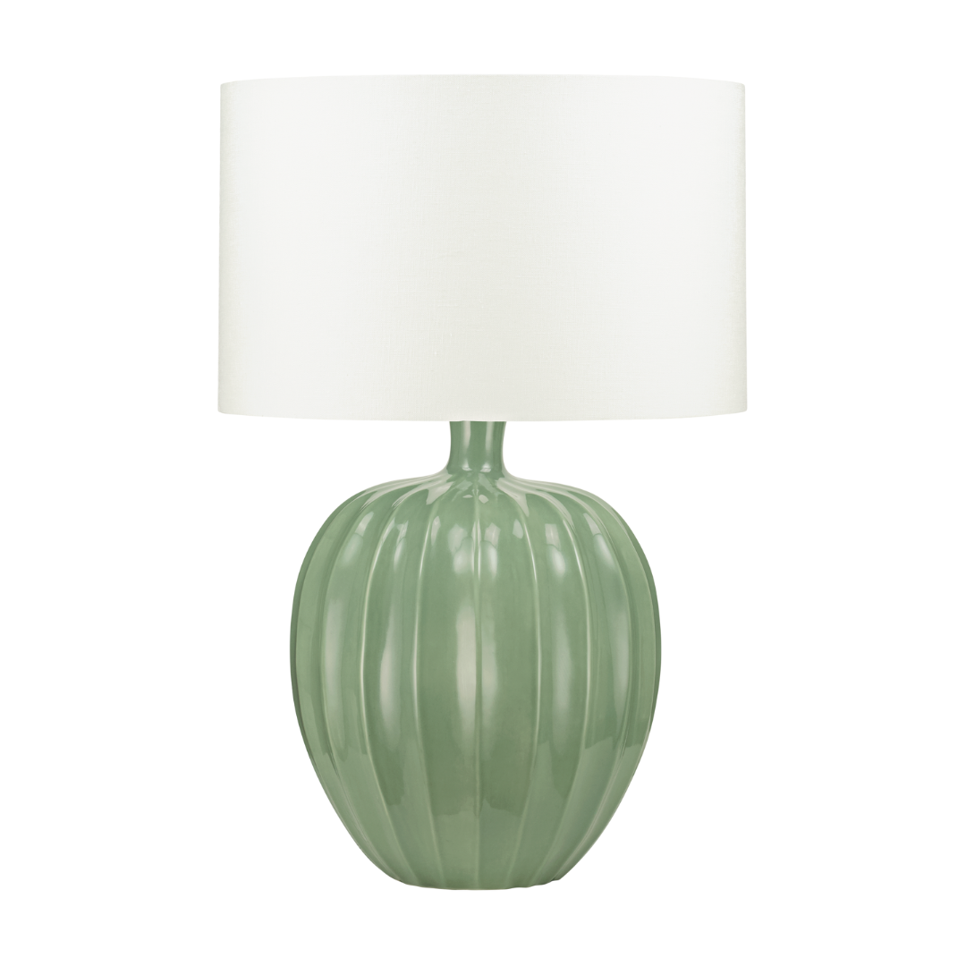 Kristiana Ceramic Table Lamp - Sage Green