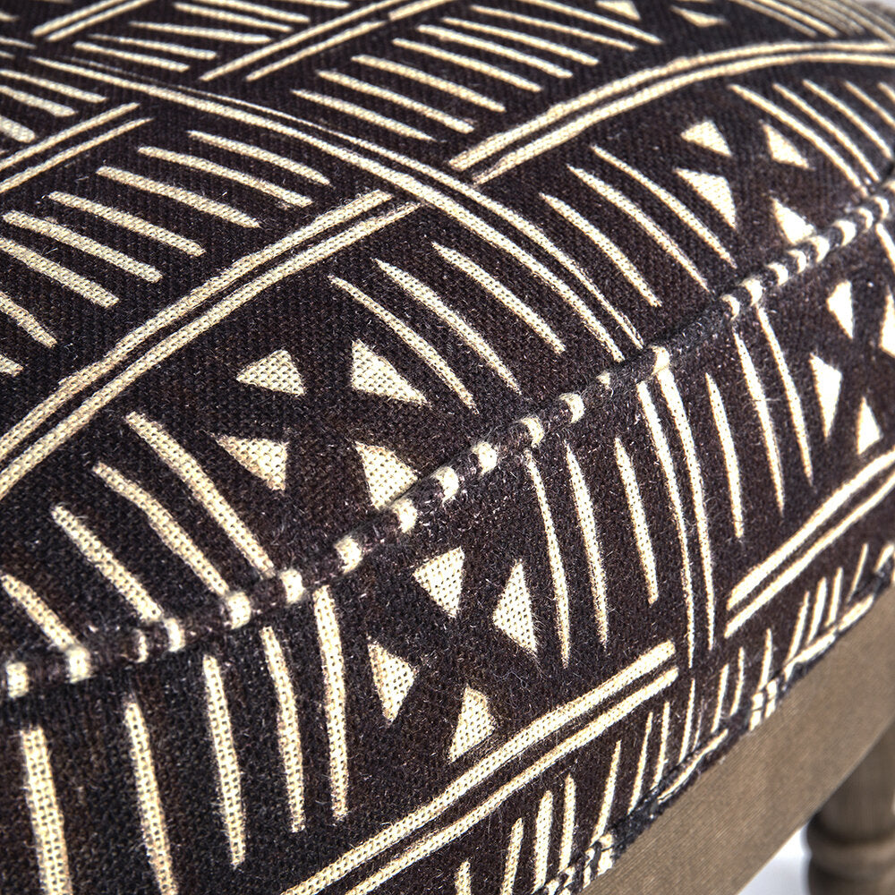 Louis Deconstructed Armchair - Bogolanfini Linen