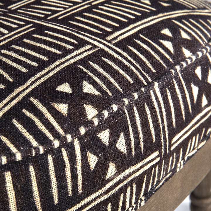 Louis Deconstructed Armchair - Bogolanfini Linen