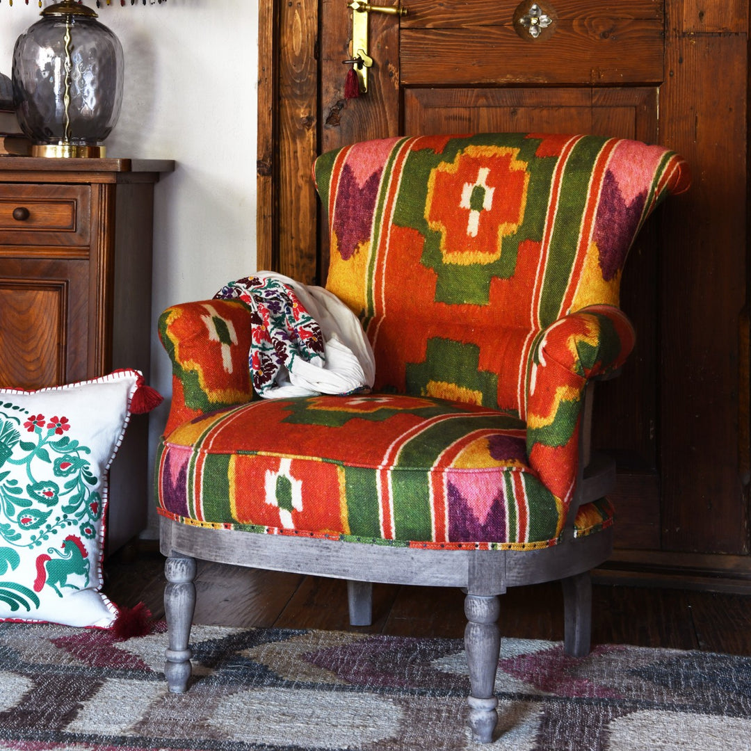Louis Deconstructed Armchair - Erdely Linen